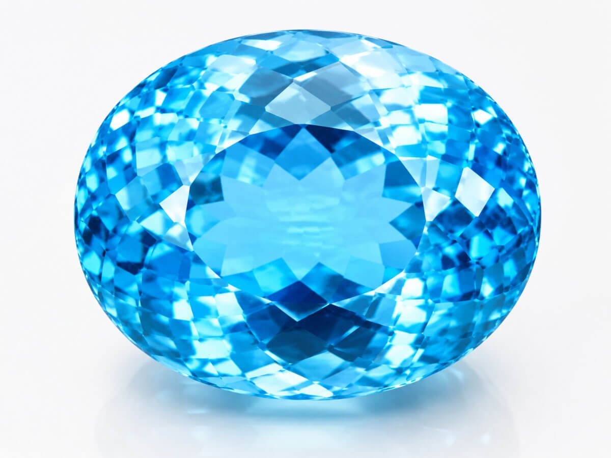 Sky-blue Blue Topaz gemstone for jewelry and personal selection.