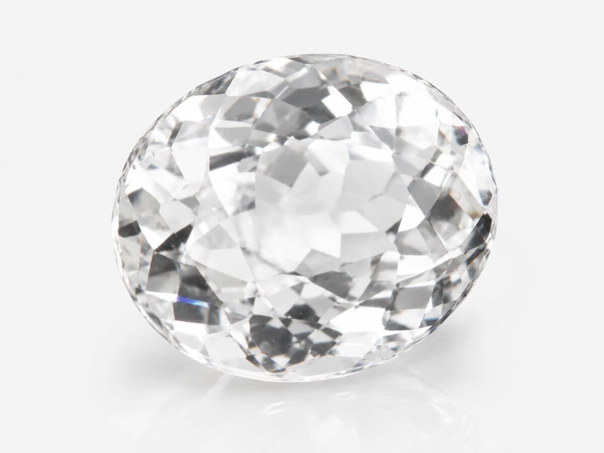 Clear Quartz Crystal (Sphatik) stone for purity and energy amplification.