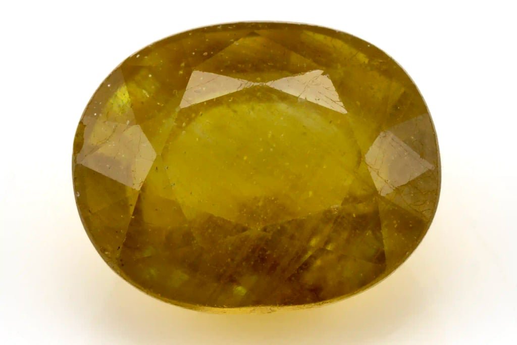 Bangkok Yellow Sapphire – 6.80 Carat (7.47 Ratti) Pukhraj Stone - View #1
