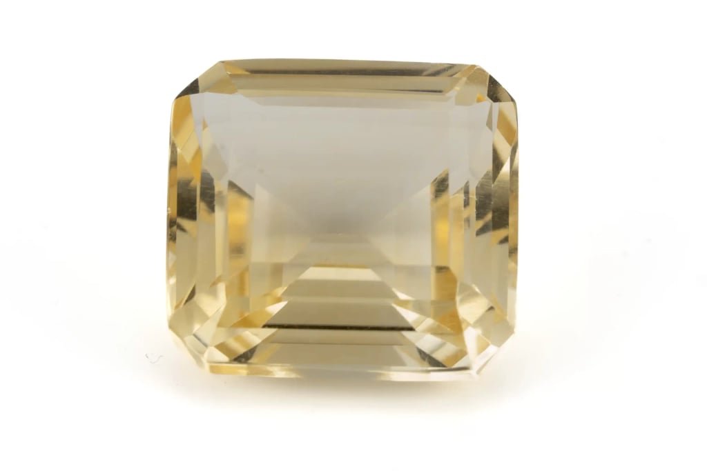 Natural Brazilian Citrine (Sunela) 8.65 Carat (9.50 Ratti) Octagon Step Cut - View #1