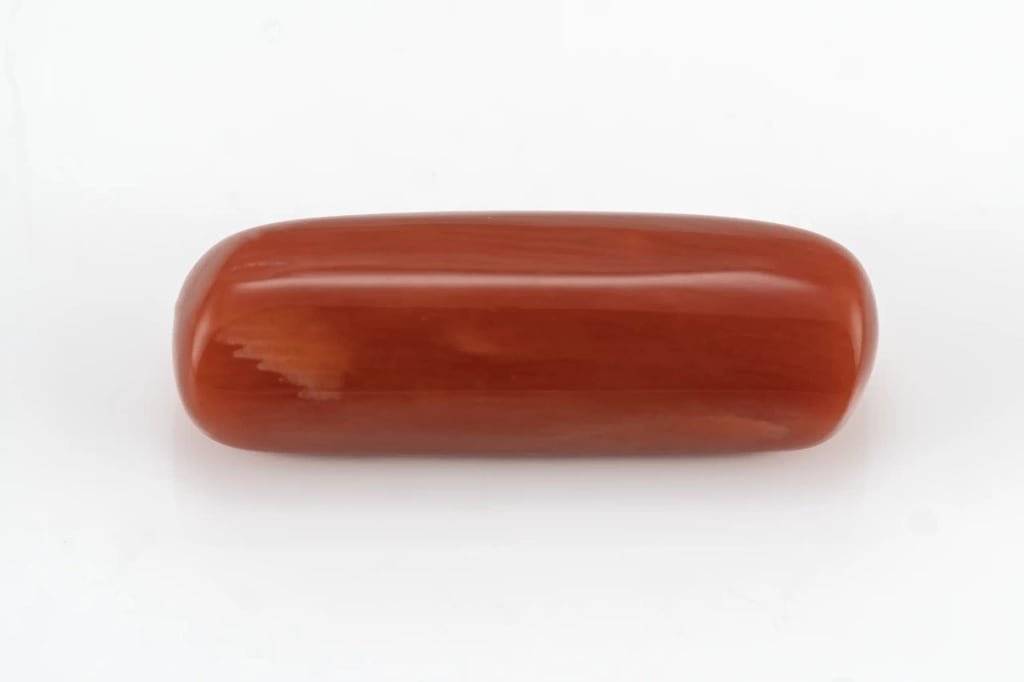 Moonga Stone 6.02 Carat (6.62 Ratti ) - Italian Red Coral - View #1