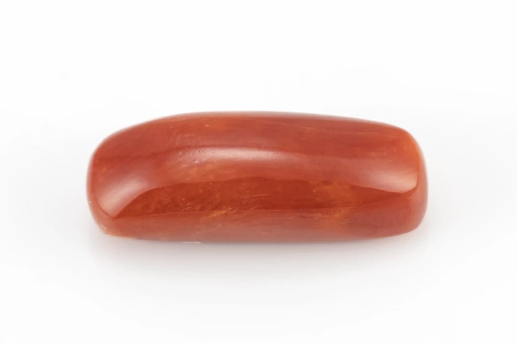 Moonga Stone 8.33 Ratti (7.58 Carat) - Italian Red Coral - View #1