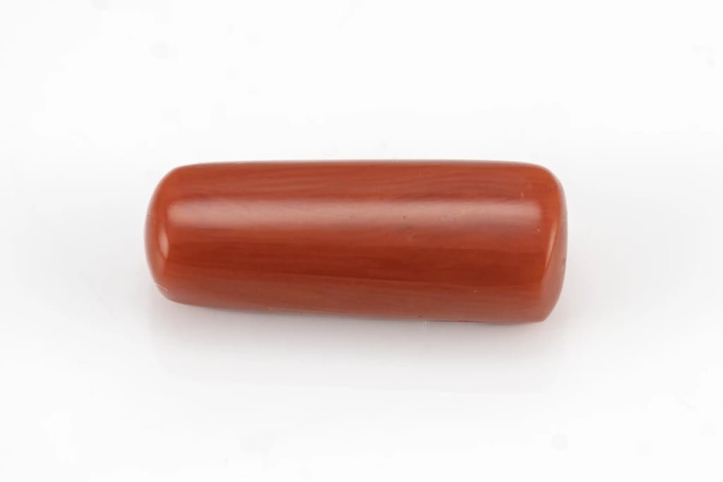 Moonga Stone 8.769 Ratti (7.980 Carat) - Italian Red Coral - View #1