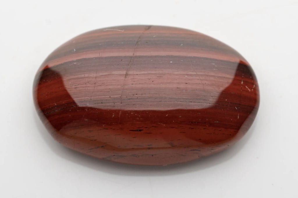 Natural Red Jasper Stone 5.34 Carat (5.87 Ratti) Round Cabochon - View #1