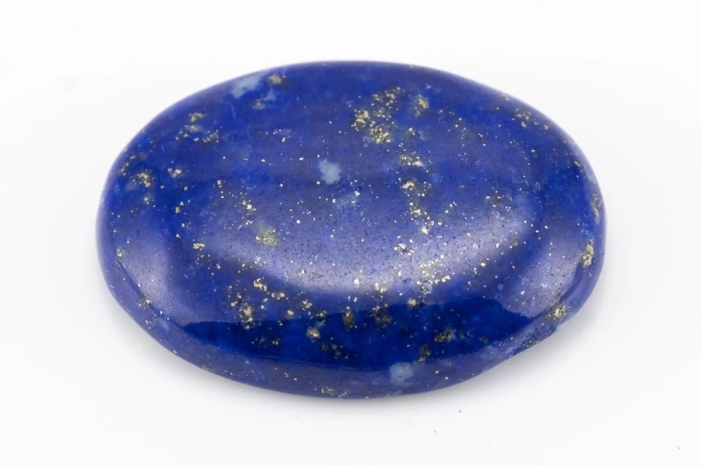 Natural Lapis Lazuli Stone (Lajward) 6.36 Carat (6.99 Ratti) Oval Cabochon - View #1