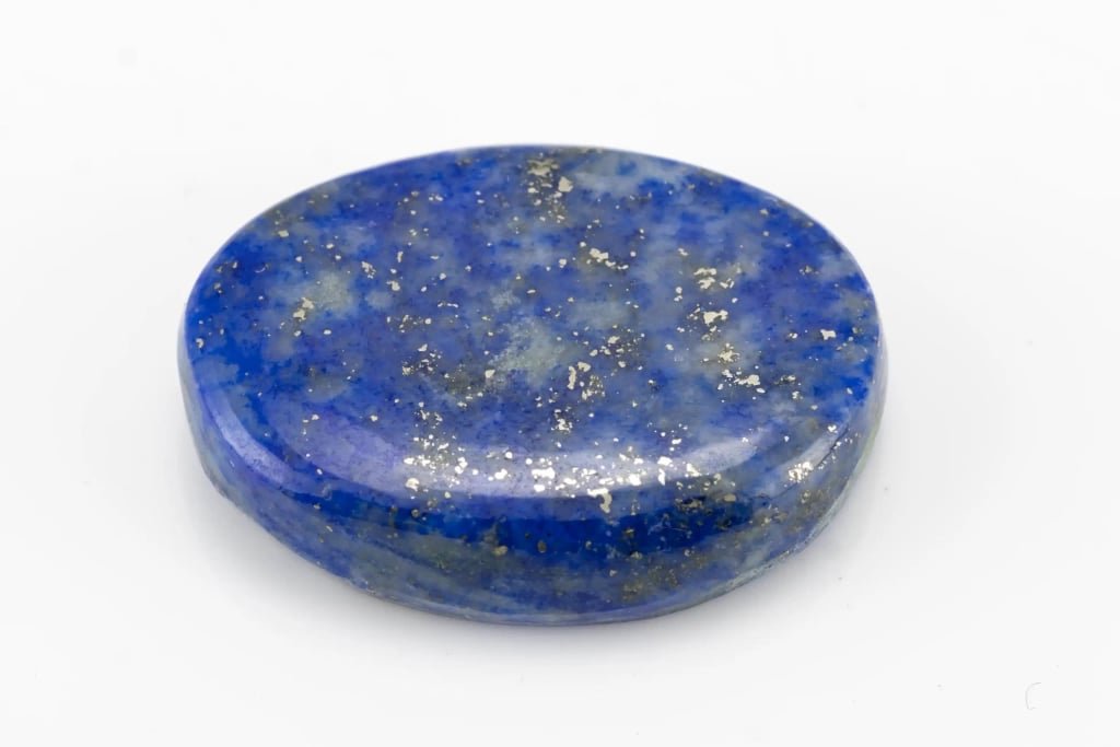 Natural Lapis Lazuli Stone (Lajward) 9.48 Carat (10.42 Ratti) Oval Cabochon - View #1