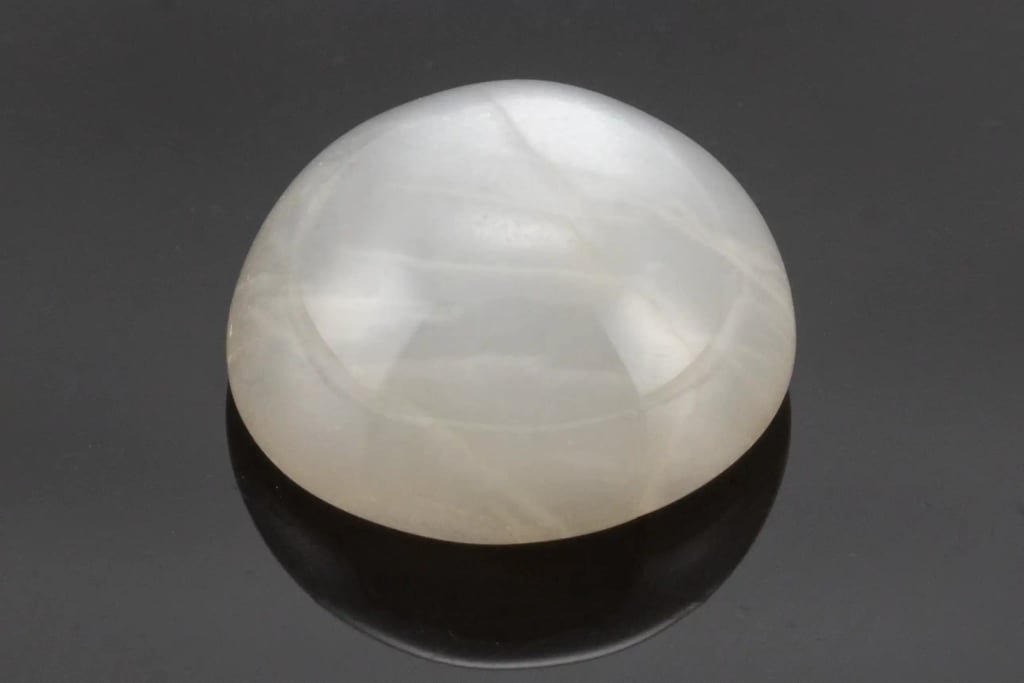 Natural Indian Moonstone (Chandramani) 5.93 Carat (6.52 Ratti) Oval Cabochon