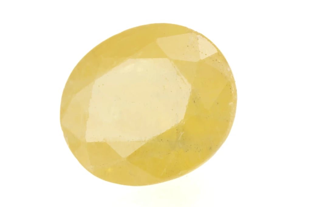 Natural Nigerian Yellow Sapphire – 4.50 Ratti (4.10 Carat) Pukhraj Stone - View #1