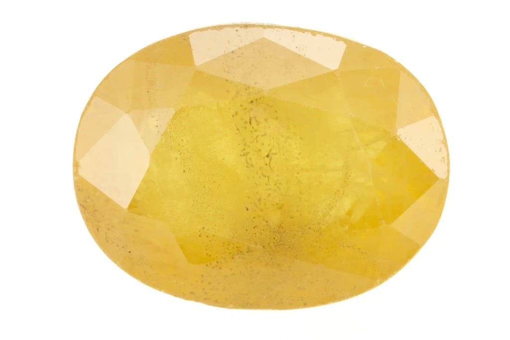 Natural Pukhraj Stone 5.16 Ratti (4.70 Carat) Yellow Sapphire - Nigerian - View #1