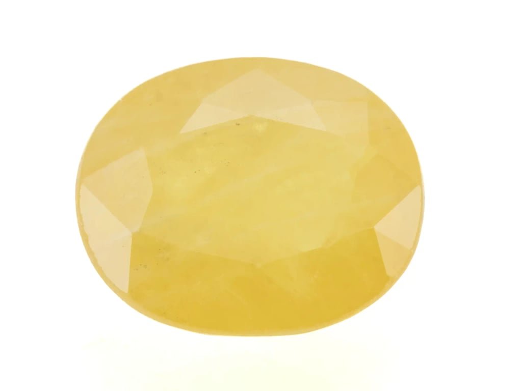 Natural Nigerian Yellow Sapphire – 6.87 Ratti (6.25 Carat) Pukhraj Stone - View #1