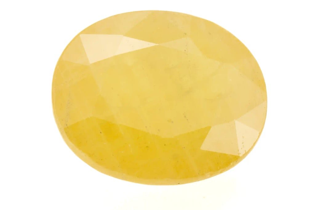 Natural Nigerian Yellow Sapphire – 7.36 Ratti (6.70 Carat) Pukhraj Stone