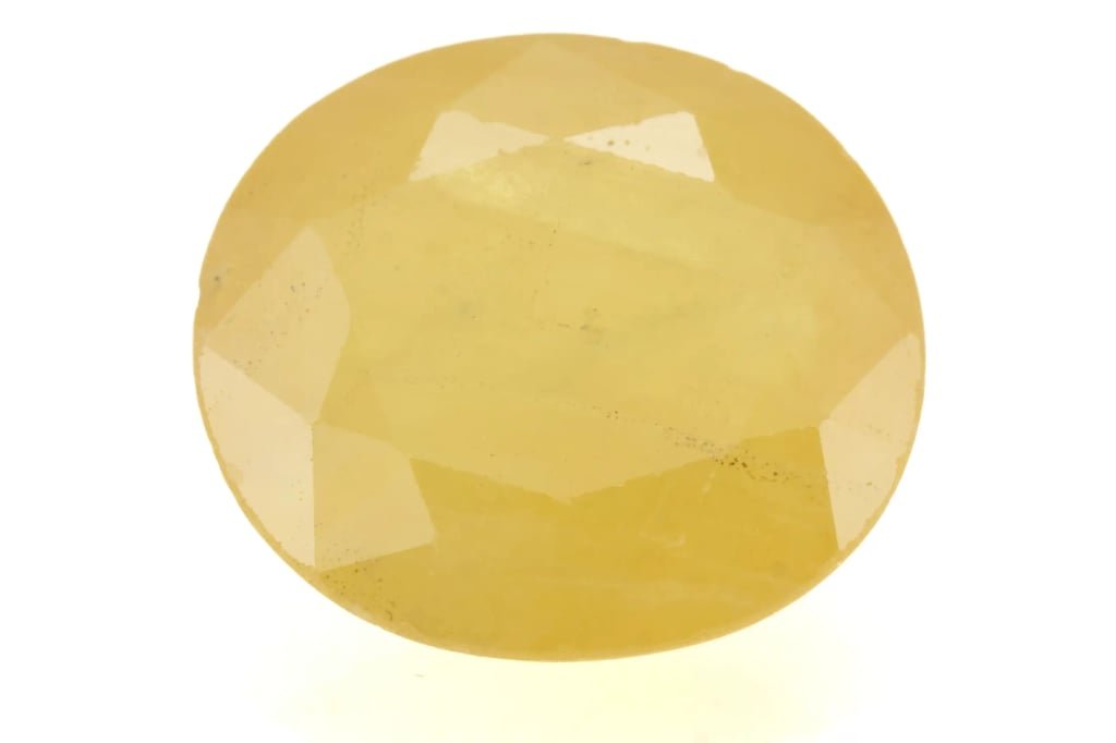 Natural Nigerian Yellow Sapphire – 8.24 Ratti (7.50 Carat) Pukhraj Stone - View #1