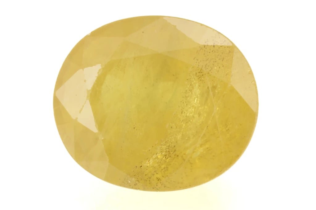 Natural Nigerian Yellow Sapphire – 8.41 Ratti (7.65 Carat) Pukhraj Stone - View #1