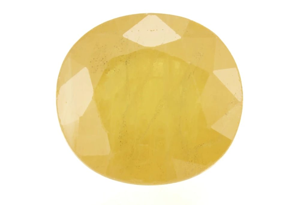 Natural Nigerian Yellow Sapphire – 8.79 Ratti (8.00 Carat) Pukhraj Stone - View #1