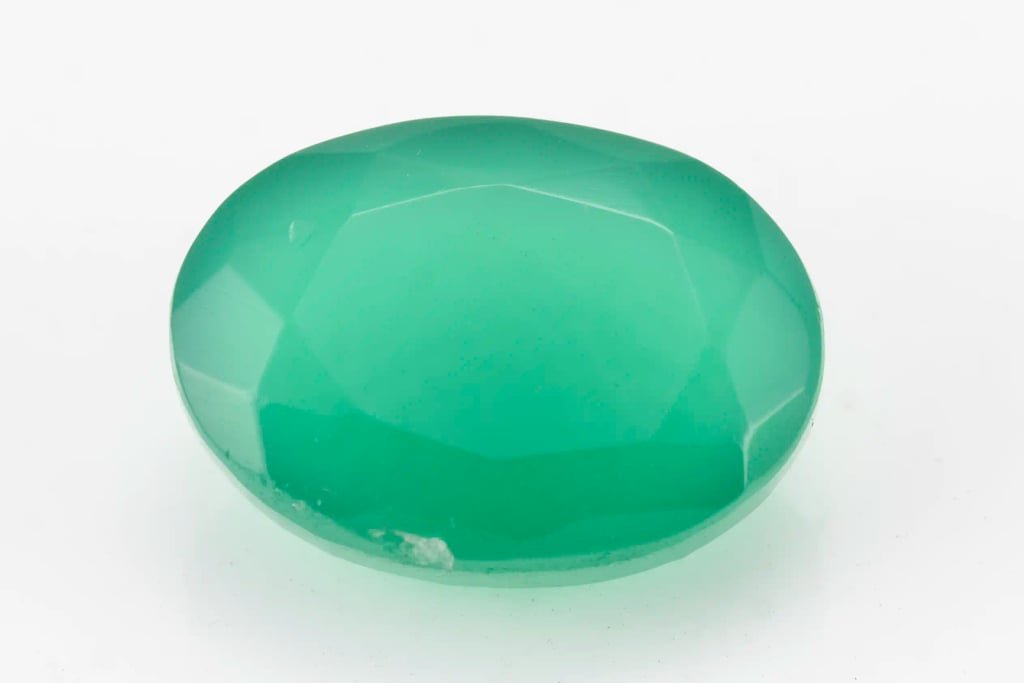 Natural Green Onex 5.25 Carat / 5.77 Ratti - Oval Cut - View #1