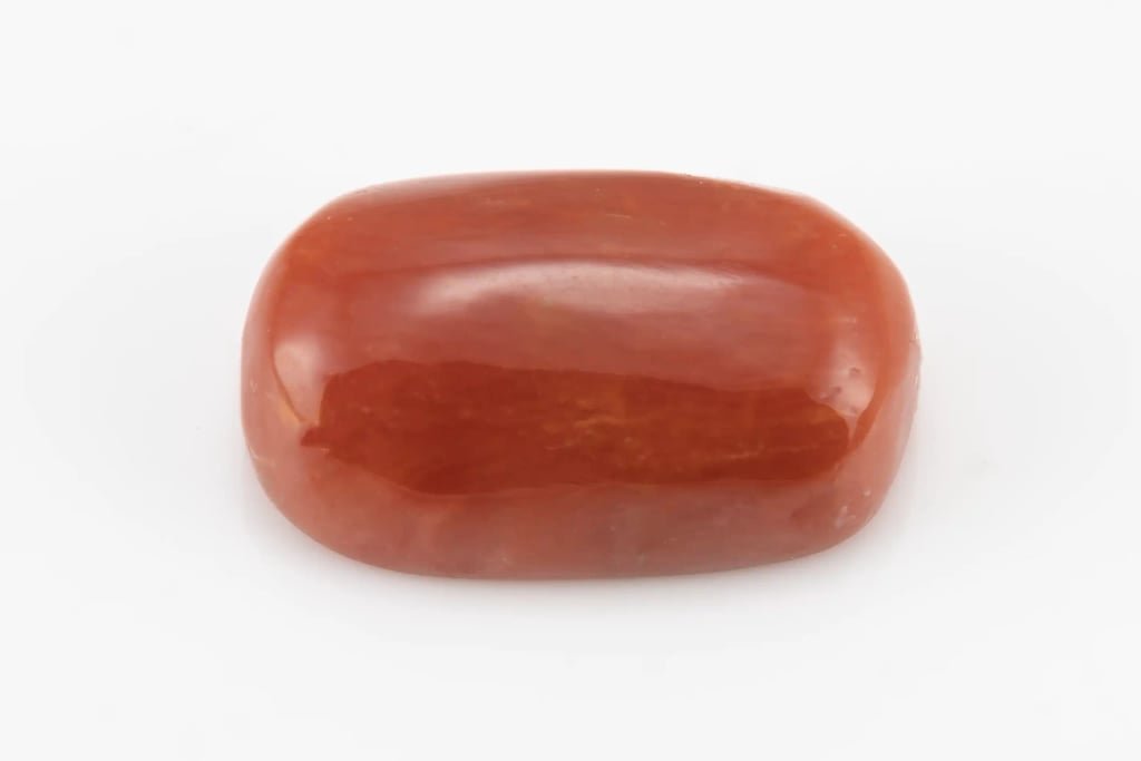 Moonga Stone 7.03 Ratti (6.40 Carat) - Italian Red Coral