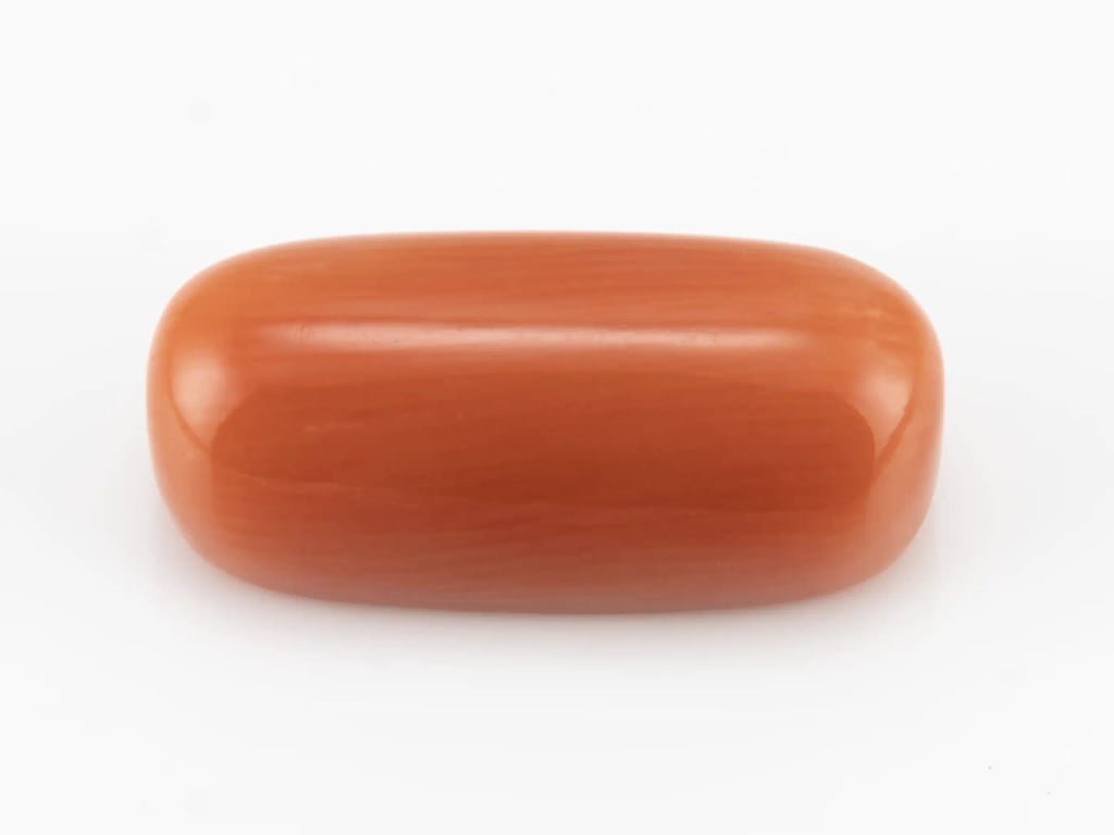Moonga Stone 8.87 Ratti (8.07 Carat) - Italian Red Coral - View #1