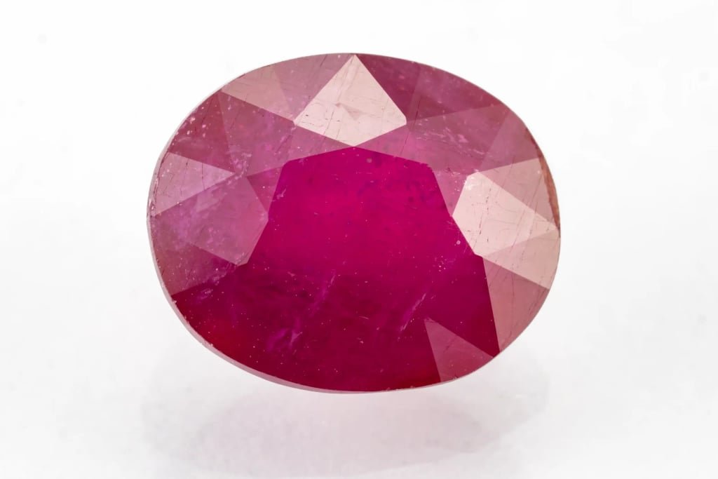 Manik Stone 8.00 Ratti - 7.28 Carat Ruby Stone - Bangkok A1 - View #1