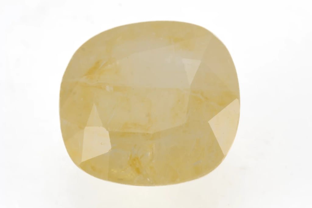 Ceylon Pukhraj Stone 6.65 Ratti (6.05 Carat) Yellow Sapphire - View #1