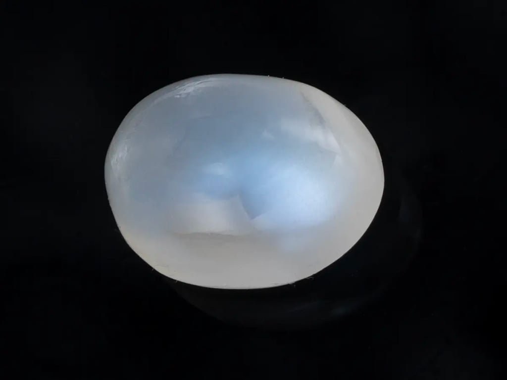 Natural Ceylon Blue Moonstone (Chandramani) 5.68 Carat (6.24 Ratti) Oval Cabochon - View #1