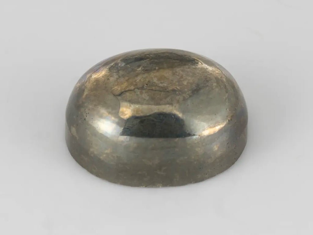 Natural Pyrite Stone 11.00 Carat (12.09 Ratti) Oval Cabochon - View #1