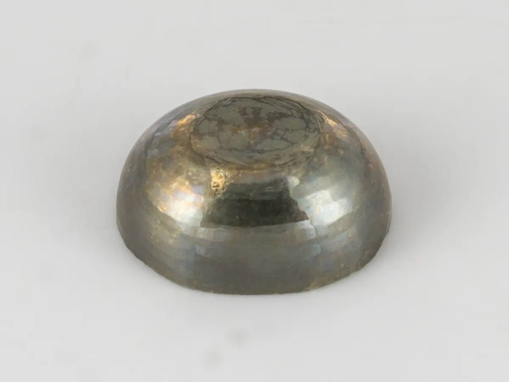 Natural Pyrite Stone 8.00 Carat (8.79 Ratti) Oval Cabochon - View #1