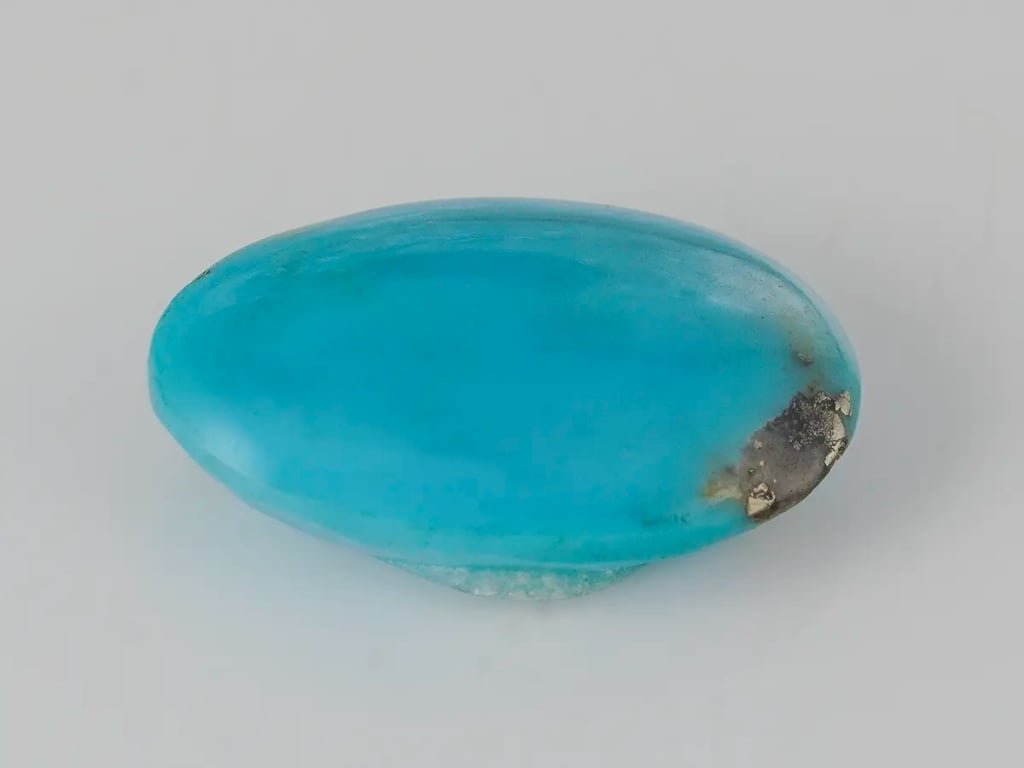 Natural Irani Firoza Stone (Turquoise) 11.38 Carat (12.50 Ratti) Oval Cabochon