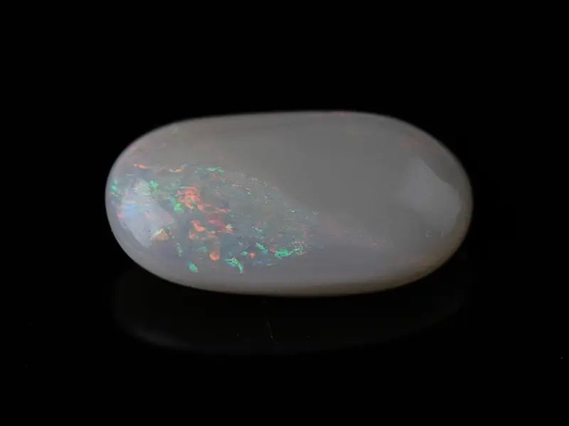 Australian White Opal (Doodhiya Patthar) 3.78 Carat (4.15 Ratti) — Rainbow Fire / Play-of-Colour - View #1