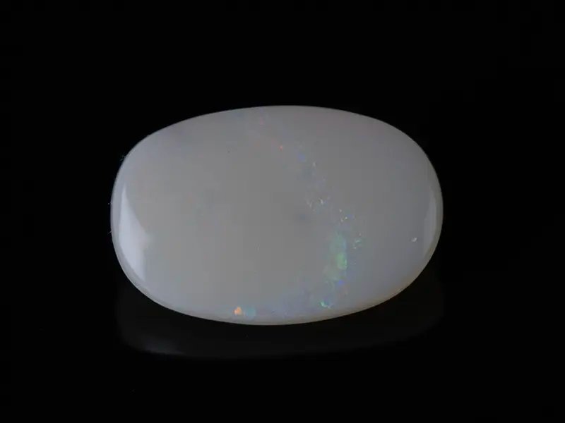 Australian White Opal (Doodhiya Patthar) 4.31 Carat (4.74 Ratti) — Rainbow Fire / Play-of-Colour - View #1