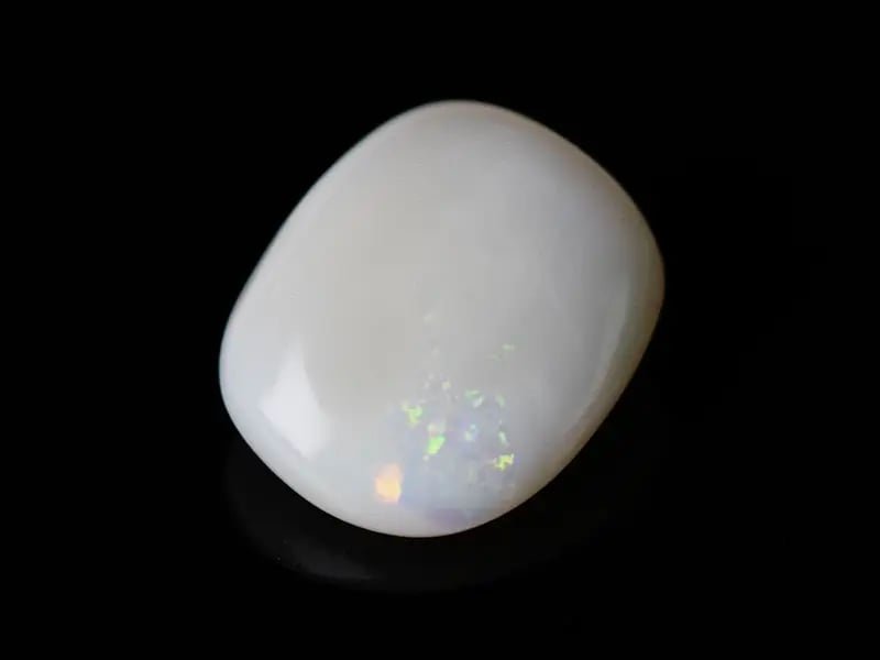 Australian White Opal (Doodhiya Patthar) 4.80 Carat (5.27 Ratti) — Rainbow Fire / Play-of-Colour - View #1