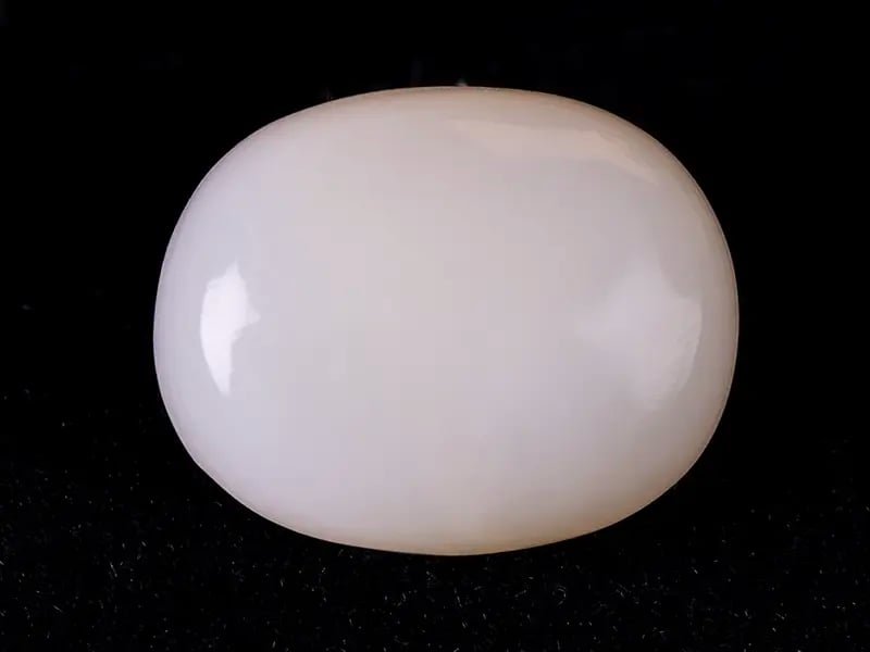 Australian Milky Opal (Doodhiya Patthar) 5.45 Carat (6 Ratti) — Solid White - View #1