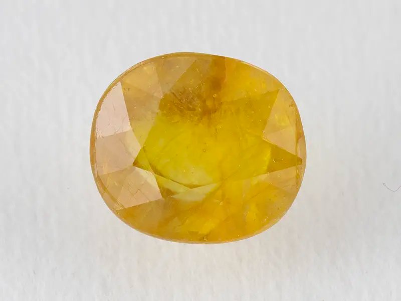 Bangkok yellow sapphire (Pukhraj) 5.93 Carat (6.52 Ratti) - View #1