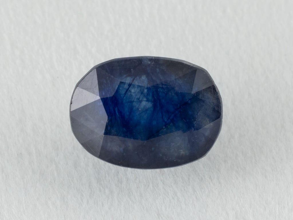 Bangkok Blue Sapphire (Neelam) 3.86 Carat (4.24 Ratti) — Oval Cut - View #1