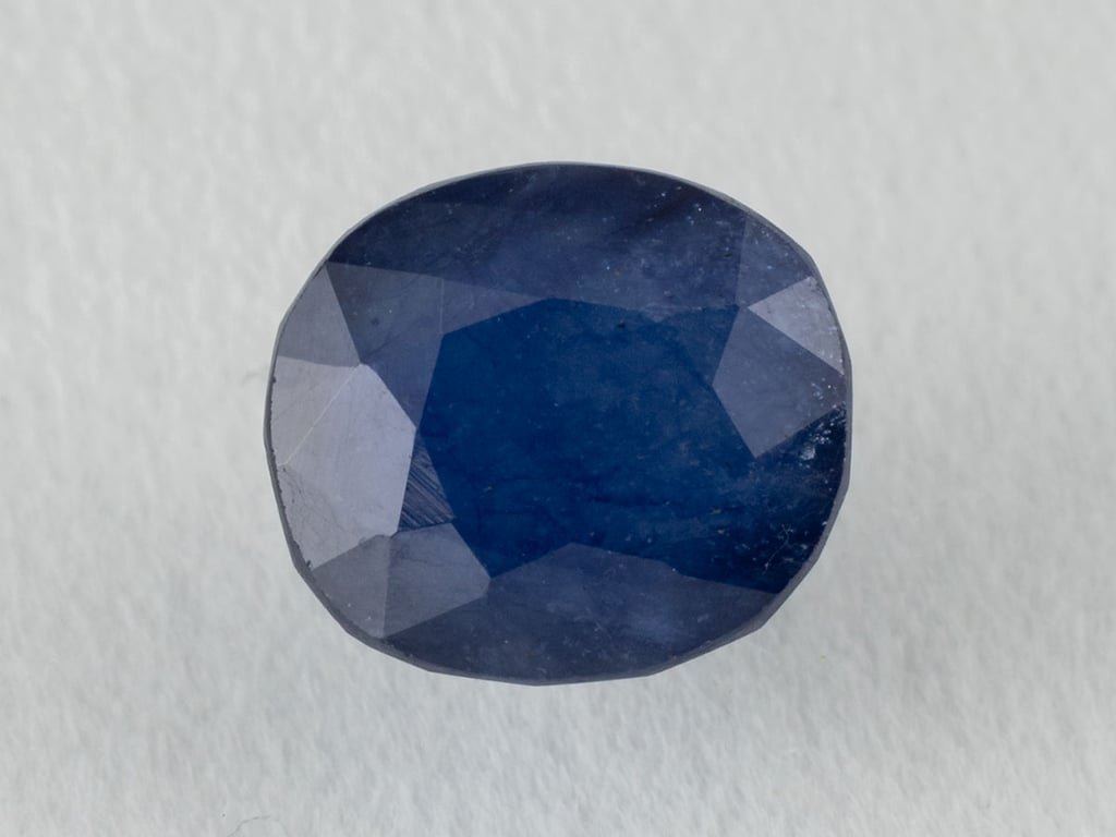 Bangkok Blue Sapphire (Neelam) 4.59 Carat (5.04 Ratti) — Oval Cut - View #1