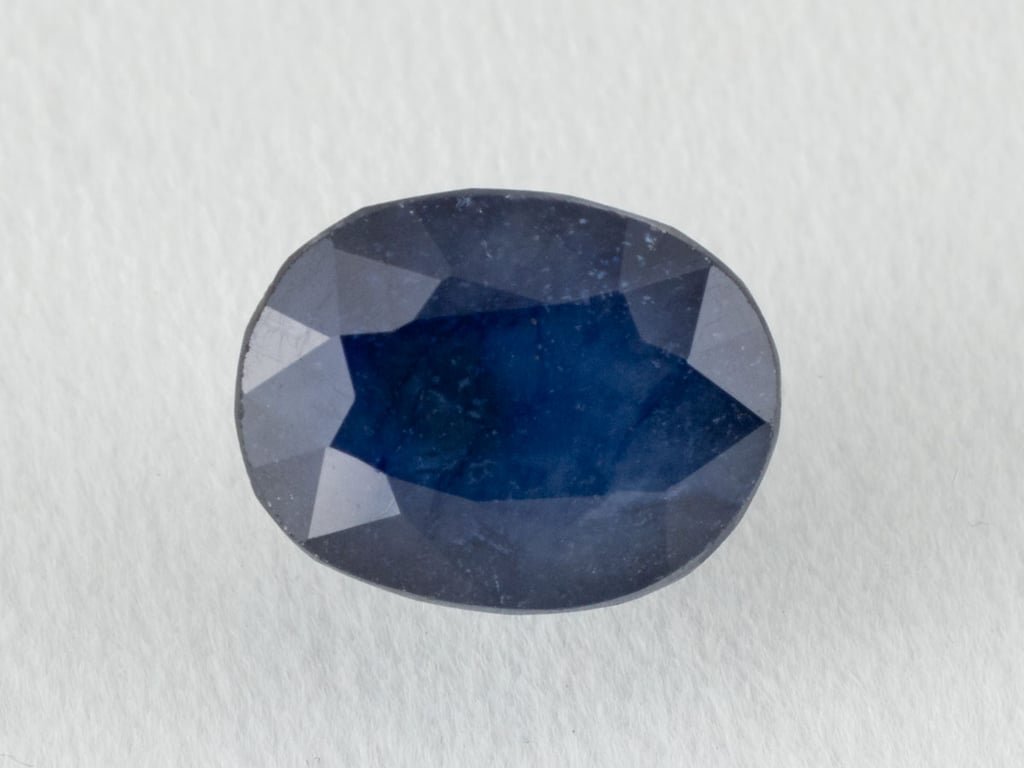 Bangkok Blue Sapphire (Neelam) 6.03 Carat (6.63 Ratti) — Oval Cut - View #1