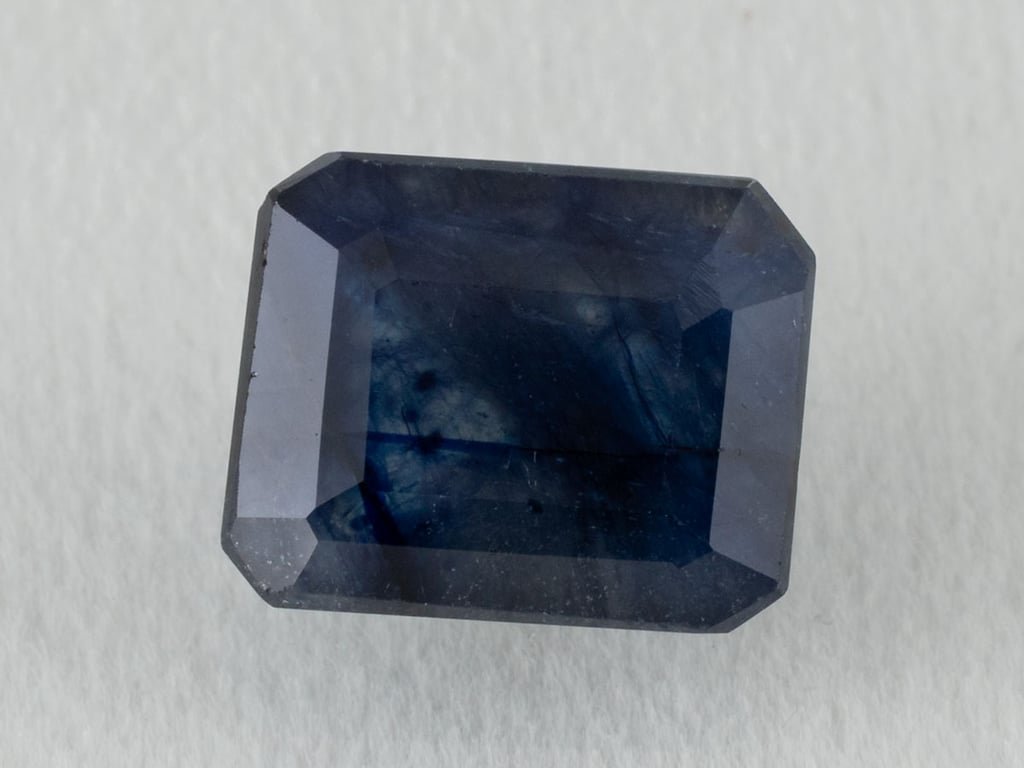 Bangkok Blue Sapphire (Neelam) 6.22 Carat (6.84 Ratti) — Octagon Cut - View #1