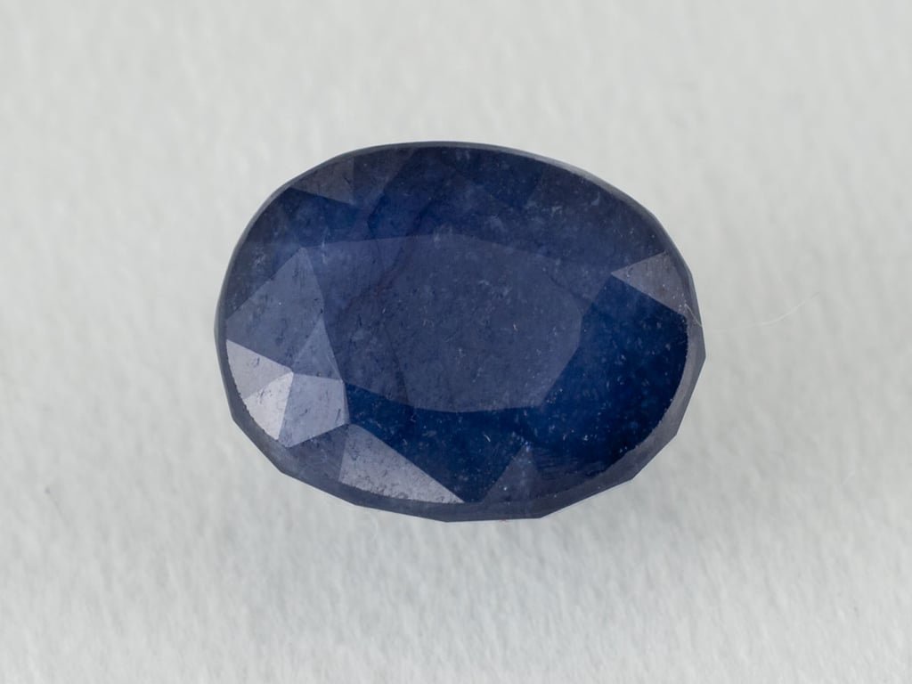 Bangkok Blue Sapphire (Neelam) 6.84 Carat (7.52 Ratti) — Oval Cut