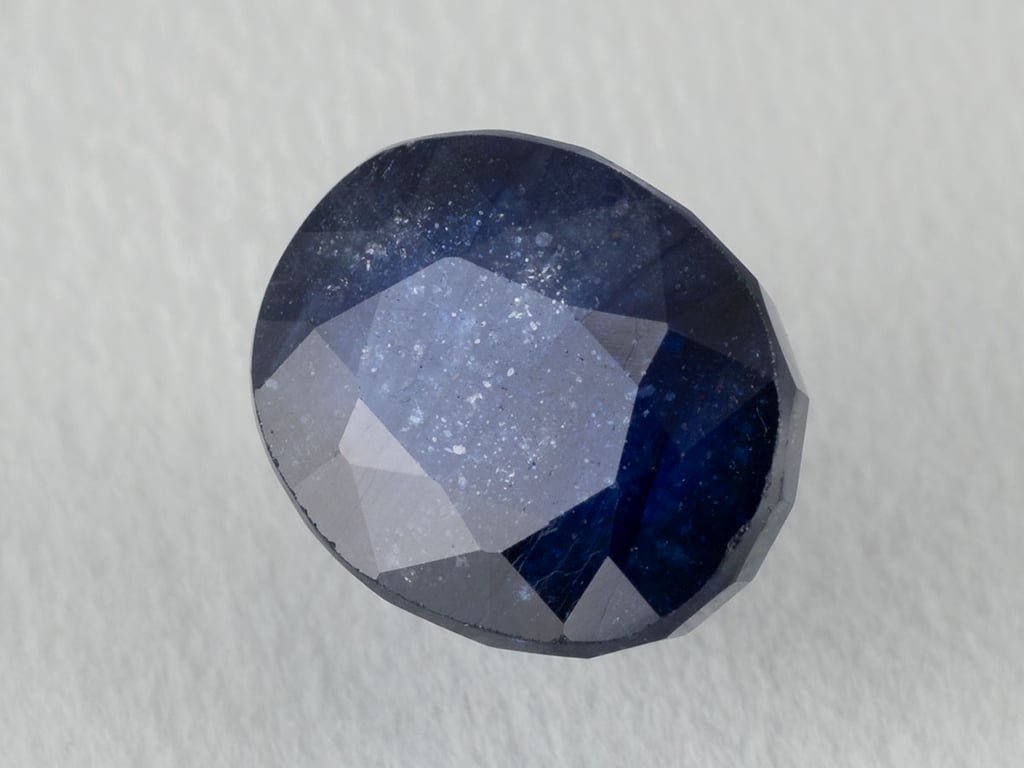 Bangkok Blue Sapphire (Neelam) 7.02 Carat (7.71 Ratti) — Oval Cut