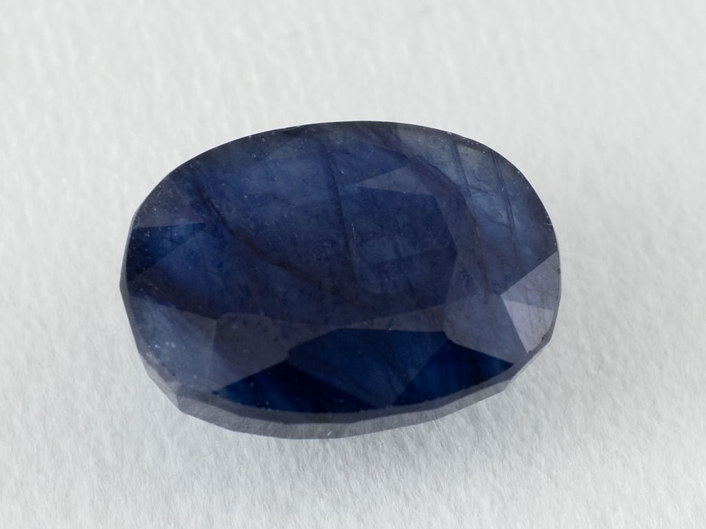Bangkok Blue Sapphire (Neelam) 7.82 Carat (8.59 Ratti) — Oval Cut