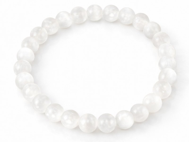 Selenite Bracelet (8mm Beads)