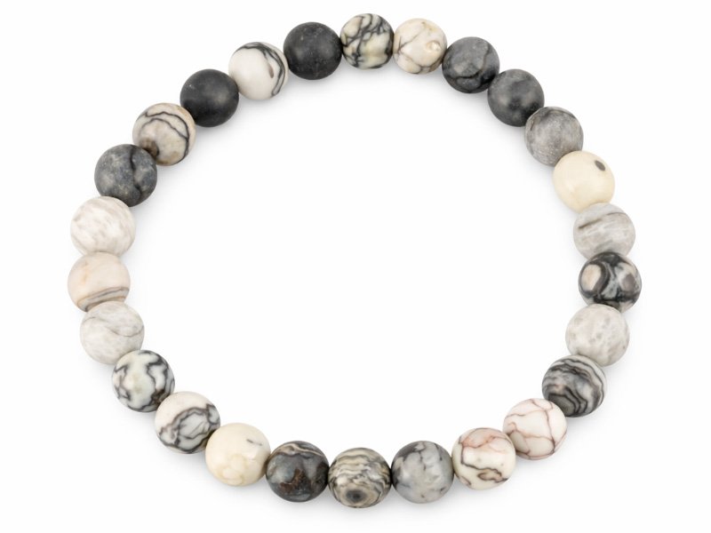 Spider Web Agate Bracelet (8mm) – Certified Quartz Stone