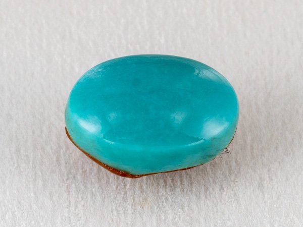 Natural American Firoza Stone (Turquoise) 6.44 Carat (7.08 Ratti) Oval Cabochon