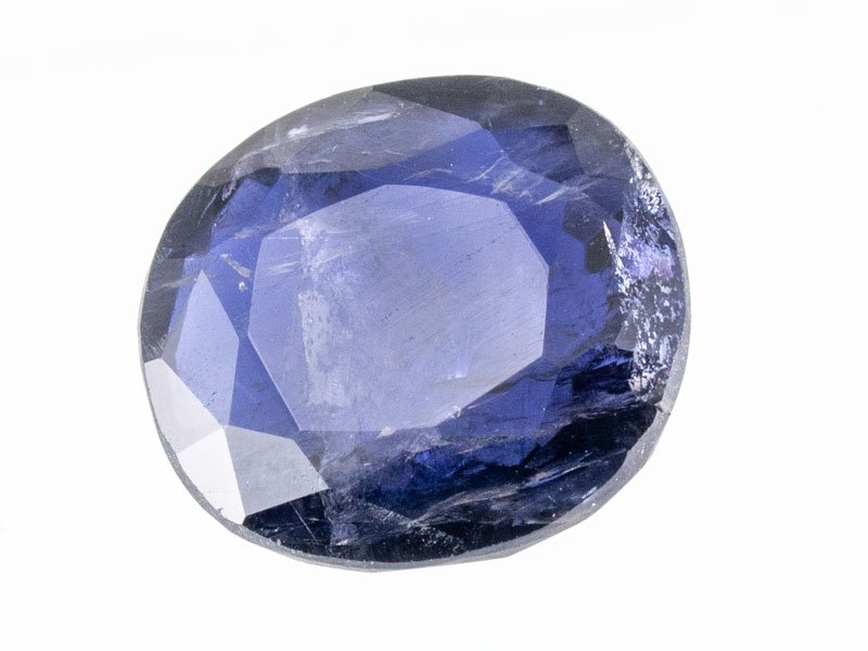 Iolite Stone (Kaka Neeli Stone) 5.54 Carat (6.09 Ratti) Oval Mix Cut - Certified Natural