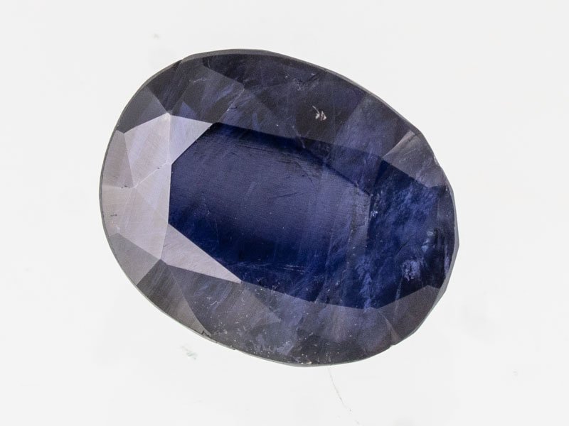 Iolite Stone (Kaka Neeli Stone) 5.61 Carat (6.16 Ratti) Oval Mix Cut - Certified Natural