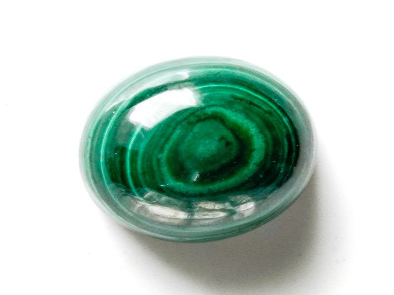 Natural Malachite Stone 14.02 Carat (15.41 Ratti) Oval Cabochon