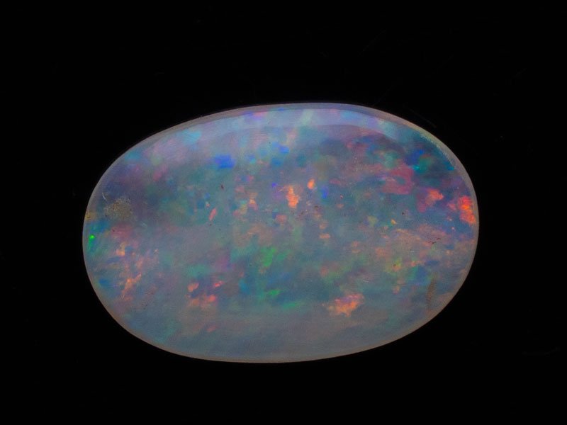 Australian White Opal (Doodhiya Patthar) 2.99 Carat (3.29 Ratti) — Rainbow Fire / Play-of-Colour