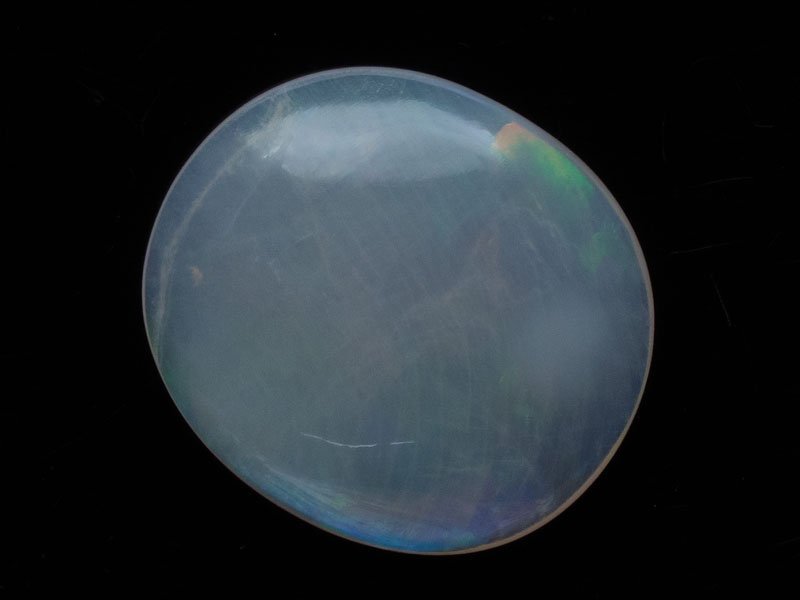 Australian White Opal (Doodhiya Patthar) 4.26 Carat (4.68 Ratti) — Rainbow Fire / Play-of-Colour