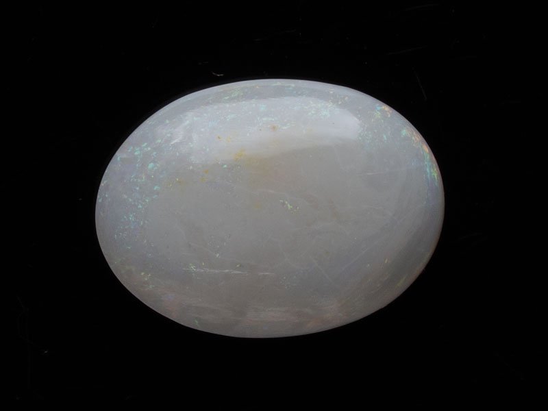 Australian White Opal (Doodhiya Patthar) 4.92 Carat (5.41 Ratti) — Rainbow Fire / Play-of-Colour