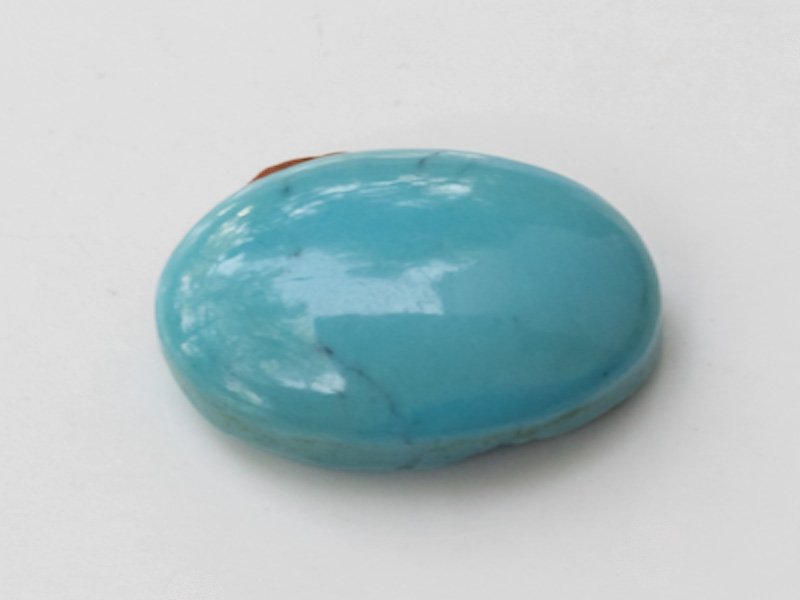 Natural American Firoza Stone (Turquoise) 9.27 Carat (10.19 Ratti) Oval Cabochon