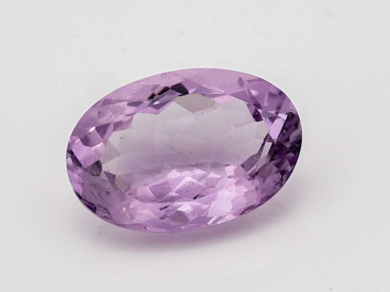 Certified Natural Amethyst Stone (Jamunia) 6.27 Carat (6.89 Ratti) Oval Shape
